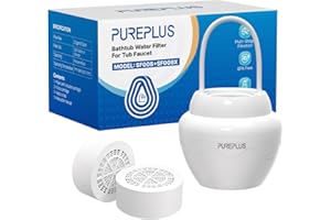 Bathtub Bath Water Filter for Tub,11 Stages Kinder Bath Filter,2500 Gallons Advanced KDF Filtration,Reduces Chlorine & Heavy 