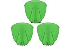 ANPHSIN 3 pcs 39.3in x 39.3in Plant Covers Freeze Protection - Winter Shrub Plant Protection Bags, Frost Blankets Cloths with