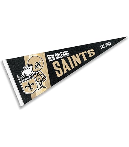 Amazon.com: New Orleans Saints Throwback Vintage Retro Pennant