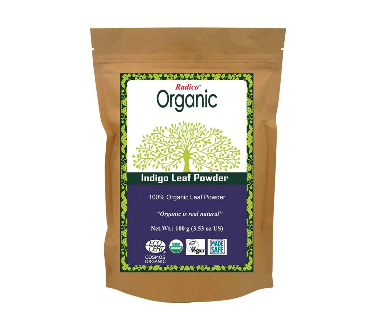 Radico Organic Vegan Indigo Leaf Powder