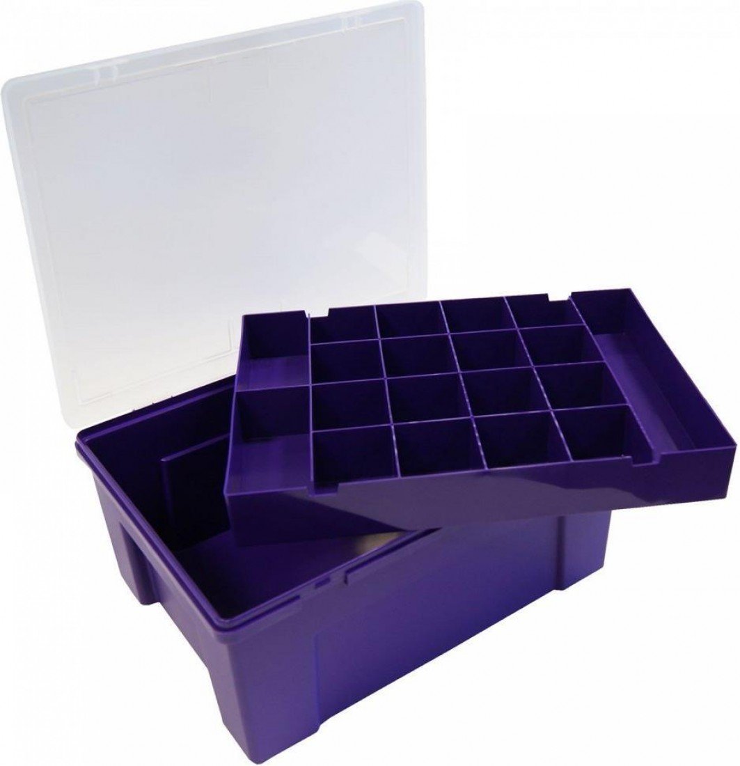 Wham Organiser Box 19 Division tray Violet Amazon.co.uk Office Products
