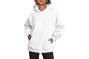 Baonmy Hoodies for Women Fleece Oversized Sweatshirts Long Sleeve Sweaters with Pocket Pullover Hooded Fall Clothes Trendy