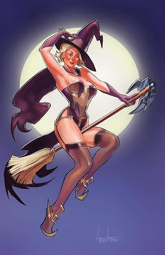 Halloween Pinup Canvas Print By Pinupbombshells