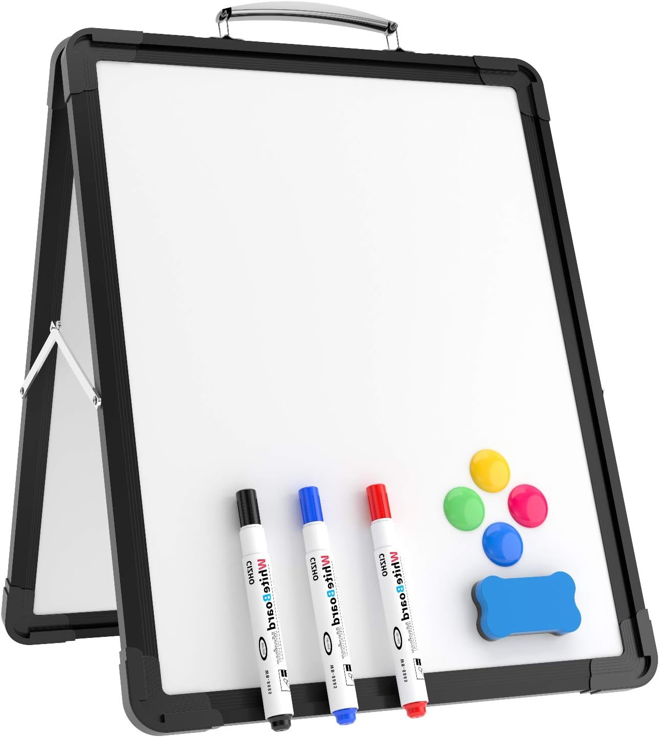 YEWOD Small Dry Erase Whiteboard 12″ x 16″ Portable Foldable