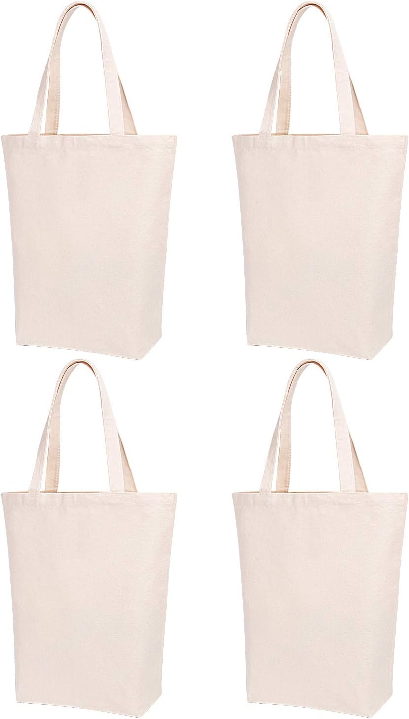 Amazon.com: Lily Queen Natural Canvas Tote Bags for Crafting and