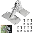 MWEDP Stainless Hinge Gasket Kit Compatible with Weber Smokey Mountain WSM Smoker Grill 18.5 22.5 Smoker Grill One Touch BBQ Quick Release ​- Let The lid Connect to The Grill