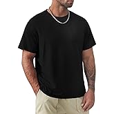 Pyfvdcrxesz Custom Short Sleeve Shirt for Men, Add Photo/Logo/Text to Front, Breathable Cotton T Shirt, 15 Colors, 9 Sizes