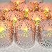 Votive Candle Holders - Flameless Tea Light Votive Wraps - 48 Silver Colored Laser Cut Decorative Wraps Flickering LED Battery Tealight Candles (not Included) - Frux Home and Yard