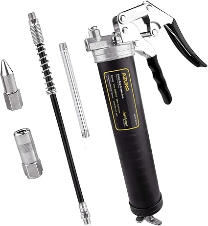 Amazon Com Azuno Pistol Grip Grease Gun 6500 Psi Heavy Duty Grease Guns With Flex Hose Metal Extension Normal Coupler And Sharp Nozzle Automotive Amazon Com Azuno Pistol Grip Grease Gun 6500 Psi Heavy Duty Grease Guns With Flex Hose Metal Extension Normal Coupler And Sharp Nozzle Automotive