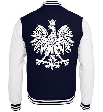 Hochwertige College Sweatjacke - Wappen Polen Polnische Flagge Polska Adler Fahne Geschenk