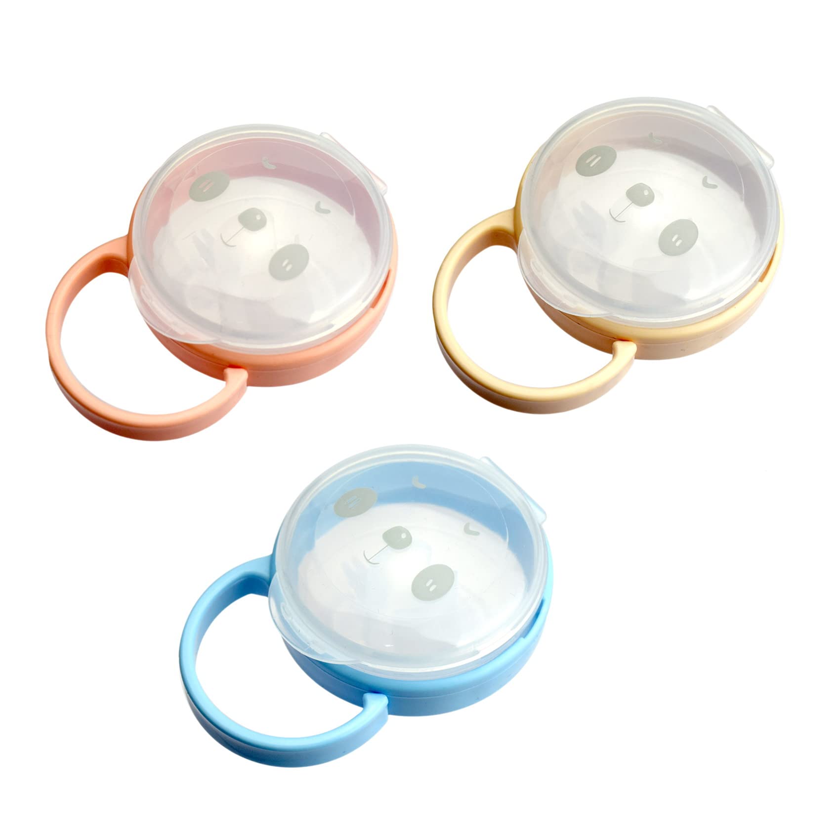 3 Pcs Baby Dummy Case, Pacifier Case, Travel Soother Box, Transparent Soother Pod Pacifier Holder Box for Kids (Mixed color)