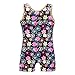 HOZIY Gymnastics Leotards with Shorts for Girls Kids Leo 7/8 Size 7-8 years old Floral Print Biketard Flower Unitards Leo Tumbling Outfits leotardo de gimnasia para niñas