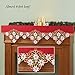 Poinsettias Elegant Christmas Mantel Scarf Decoration