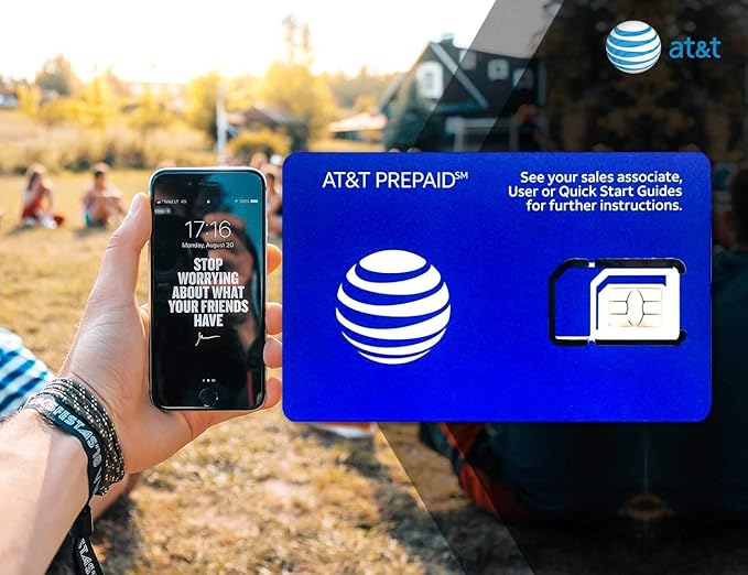 Prepaid AT&T SIM Card for USA Canada and Mexico 22GB 4G Data