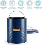 EHC Compost Bin with Lid, 3.6L Kitchen Food Composter, Navy Blue view 5