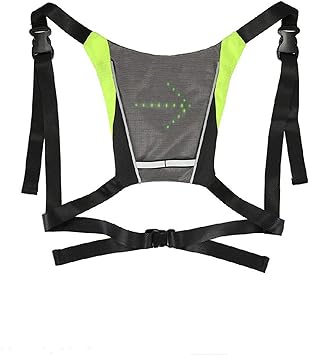 ieenay chaleco de seguridad para bicicleta led inalambrico para conduccion nocturna