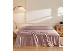 THXSILK 19mm 1 Pcs Silk Flat Sheet, 100% Top Grade Mulberry Silk Bed Sheet, Ultra Soft Pure Mulberry Silk Bedding Durable, Qu
