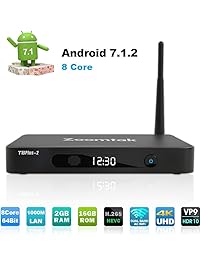 Zoomtak TV Box Octa Core 64Bit 2GB Ram 16GB ROM Android 7.1&nbsp;Smart TV Box 2.4G/5.8G Wi-Fi Bluetooth 4.0&nbsp;H.265&nbsp;HD 4K -Aluminum Shell