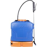 Jacto SB-16 Battery Backpack Sprayer &ndash; Lightweight 4-Gallon Tank, Long-Lasting Lithium-Ion Battery, Adjustable Nozzle, and 3-Year Warranty