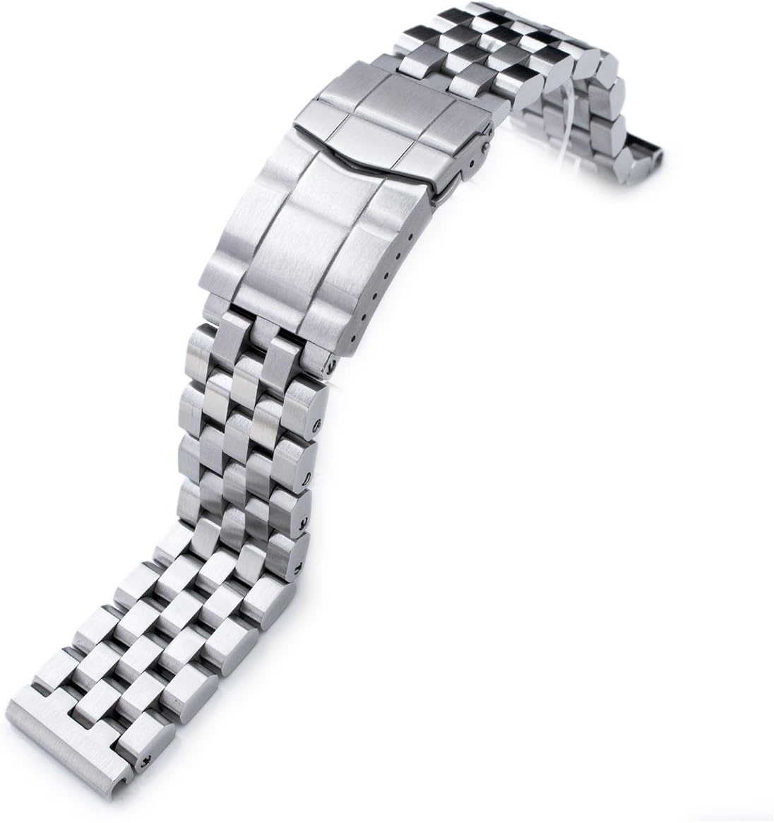 20mm SUPER Engineer Type II Solid Stainless Steel Watch Band, Solid Submariner Clasp