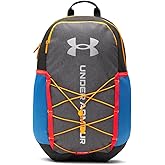 Under Armour Unisex Hustle Sport 6.0 Backpack, (003) Black/Black/Metallic Silver, One Size Fits Most