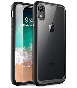 iPhone XR case, SUPCASE [Unicorn Beetle Style Series] Premium Hybrid Protective Clear Case for Apple iPhone XR 6.1 inch 2018 Release (Black)