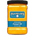 Franklin’s Gourmet Popcorn Butter Flavored Coconut Oil - Zero Trans Fat - Gluten Free/Vegan Popcorn Oil - 30 oz