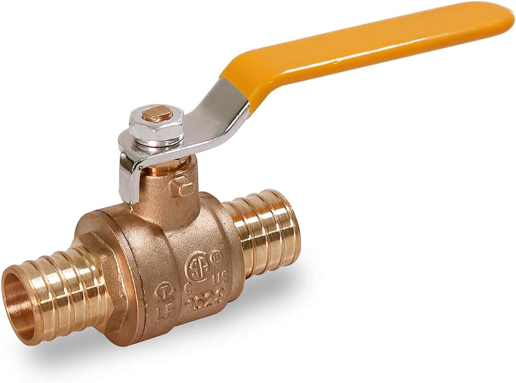 Full Port PEX Ball Valve 1 Inch Forged Brass Lead Free