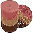 KAJA 3 Colors Palette - Play Bento_Mochamallow | Powder Blusher, Highlighter, Cream Bronzer, Creamy Application, with Mango Seed Butter, Powdery Finish, Easy Finger Application, Lightweight Formula