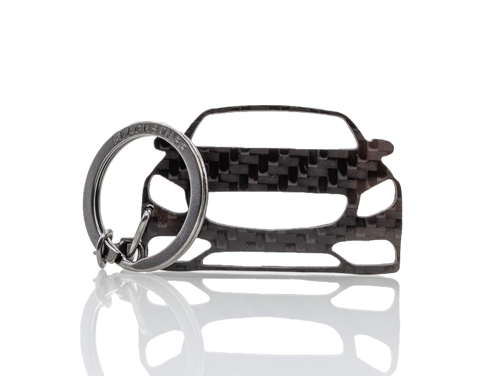 BlackStuff Carbon Fiber Keychain Keyring Ring Holder Compatible with S Class Coupe C217 2014-2019 BS-607