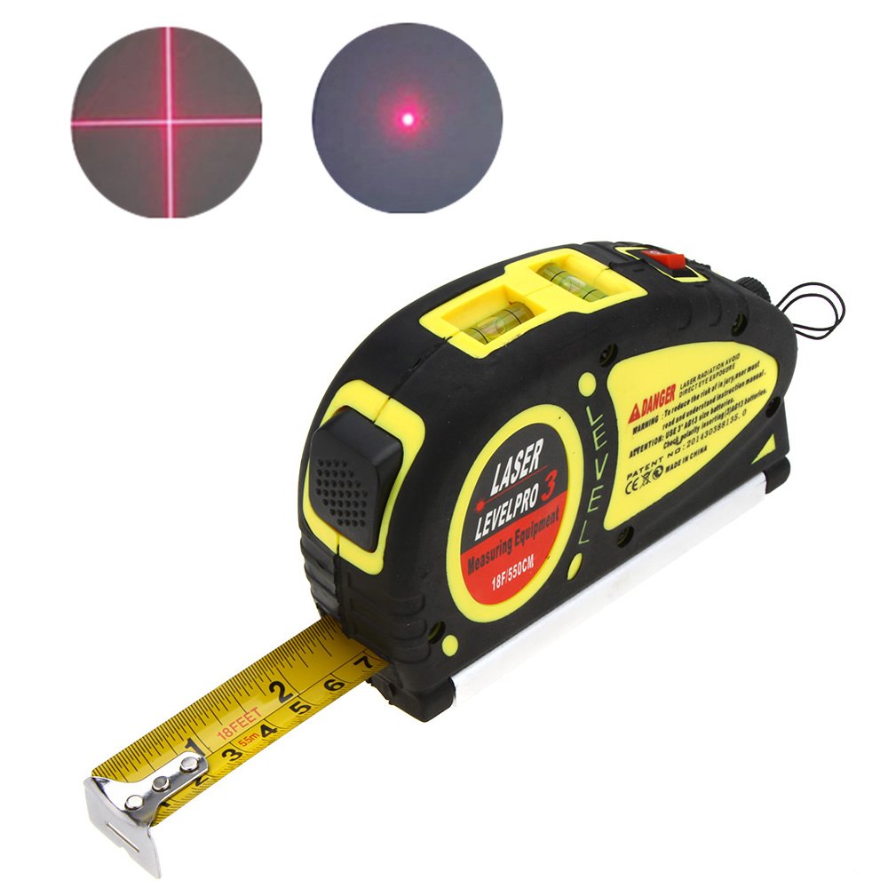 Hygoo Multipurpose Laser Level Measuring Tape Standard and Metric Tape