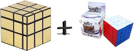 Adichai Combo Gold Mirror and 4x4 Magic Speed Cube