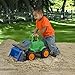 American Plastic Toys Kids’ Gigantic Loader Truck, Made in USA, Tilting Loading Dump Bucket, Knobby Wheels, & Metal Axles for Indoors & Outdoors, Haul Sand, Dirt, or Toys, Ages 2+ (Color May Vary)