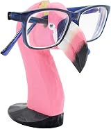 VIPbuy Hand Carved Wood Eyeglasses Holder Flamingo Stand Desk Decor view 2
