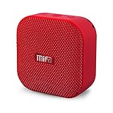 MIFA Portable Bluetooth Speaker, A1 True Wireless Stereo Speaker V4.2, IP56 Dustproof & Waterproof Fabric Design, 12-Hour Playtime, Big HD Sound & Enhanced Bass, Micro SD Card Slot, Built-in Mic, Red