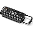 Bonsaii Paper Shredder for Home Use, 6 Sheet Strip Cut Small Paper Shredder Without Basket for Home Office, Portable Shredder Extendable Arm Design with Overheat Protection (S123-B)