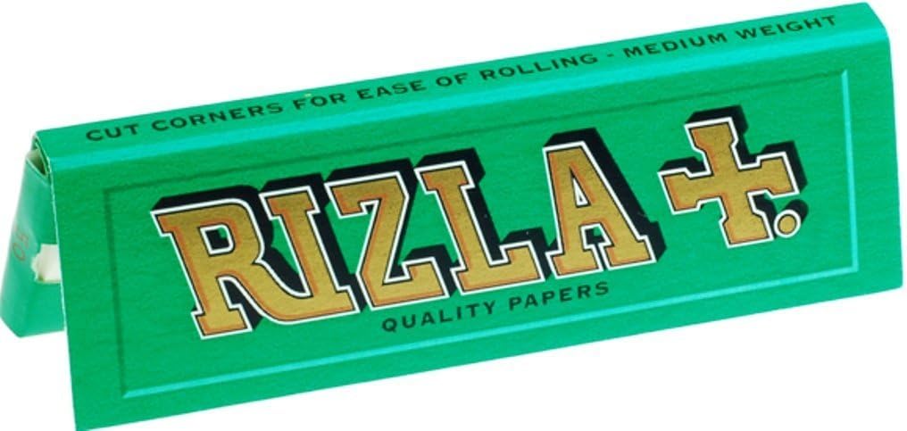 Blue Mountain 20 Packets Green Rizla - Regular Size (Pack of 4)