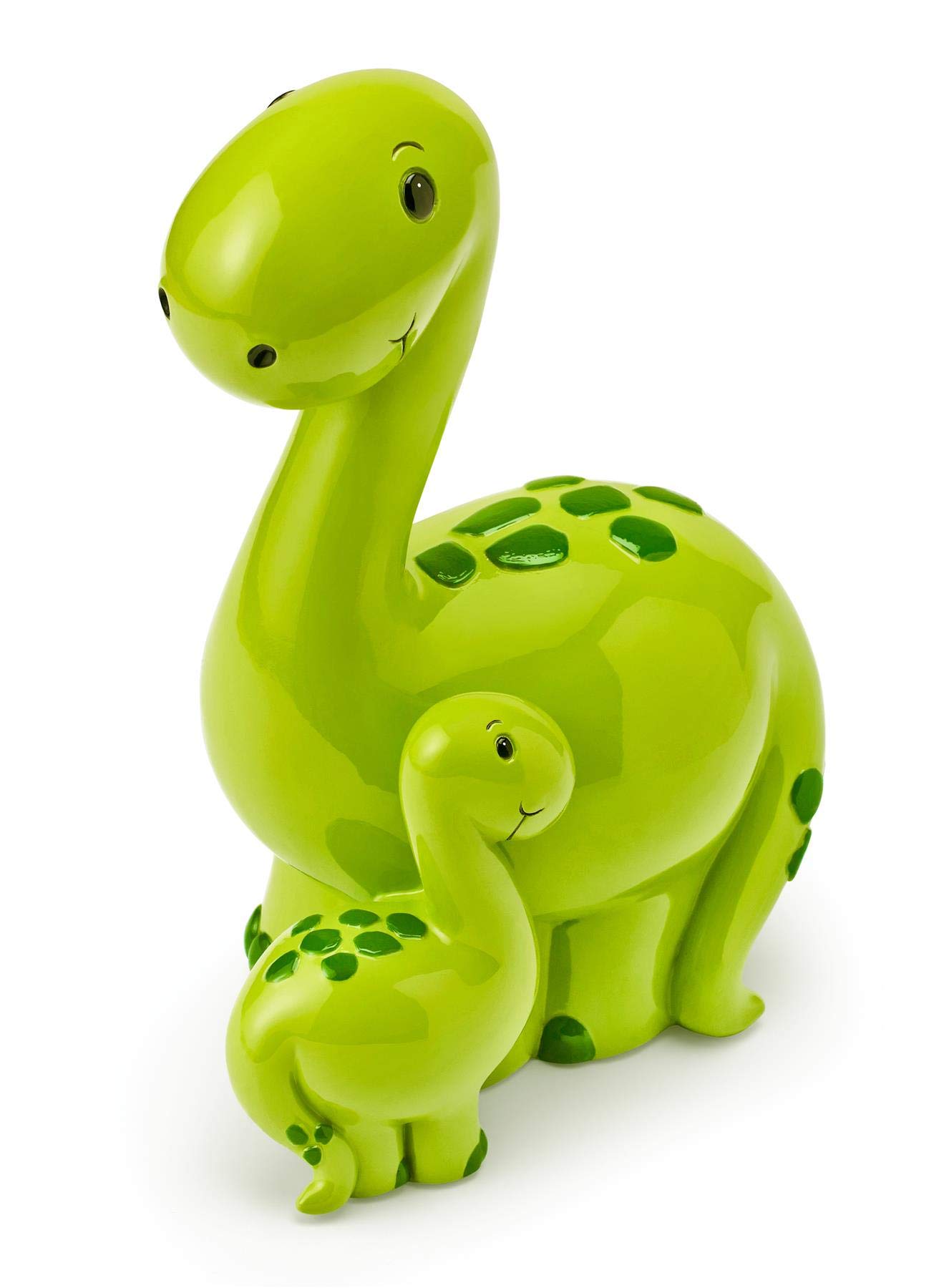 Mousehouse Gifts - Green Dino and Baby Piggy Bank, Dinosaur Money Box for Boys and Girls — image 1