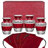 Celebration of Life Red Small Mini Keepsake Urns