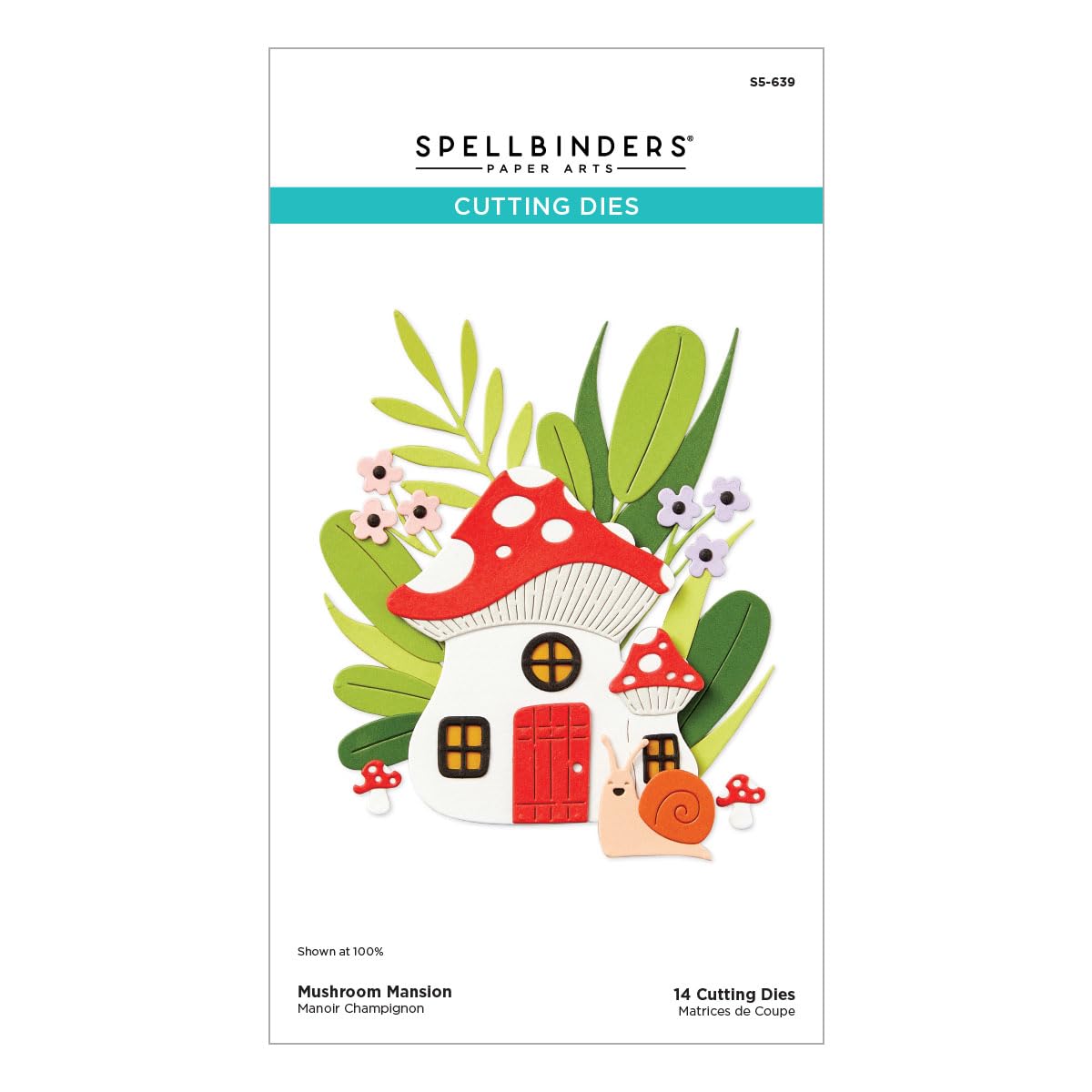 Spellbinders S5-639 Mushroom Mansion Etched Dies from The Out and About Collection