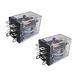 2PCS JQX-13F(D) DC 110V Coil DPDT 8Pin Miniature