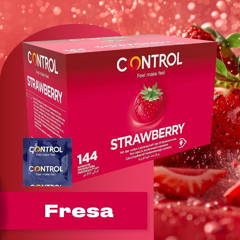Preservativos de Morango - Caixa com 144 Preservativos
