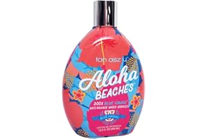 TAN ASZ U Aloha Beaches 300X Blue Hawaii Bronzer Tanning Lotion 13.5 oz