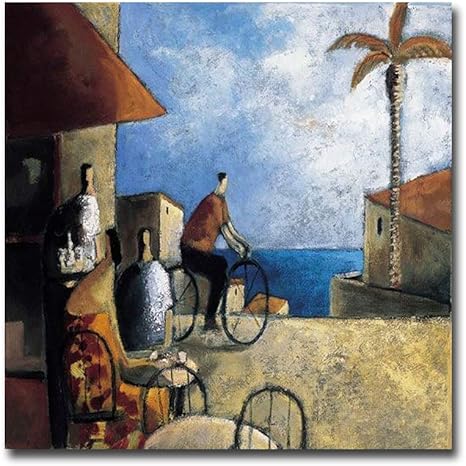 Amazon Didier Lourenco バー Y ビクレタ バーと自転車 プレミアムギャラリー 布キャンバスジークレーアート 76 2cm 76 2cm すぐに掛けられます アートフレーム ポスター オンライン通販