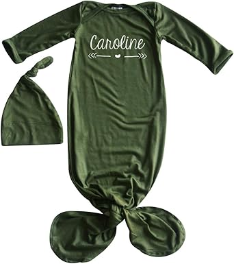 knotted gown and hat