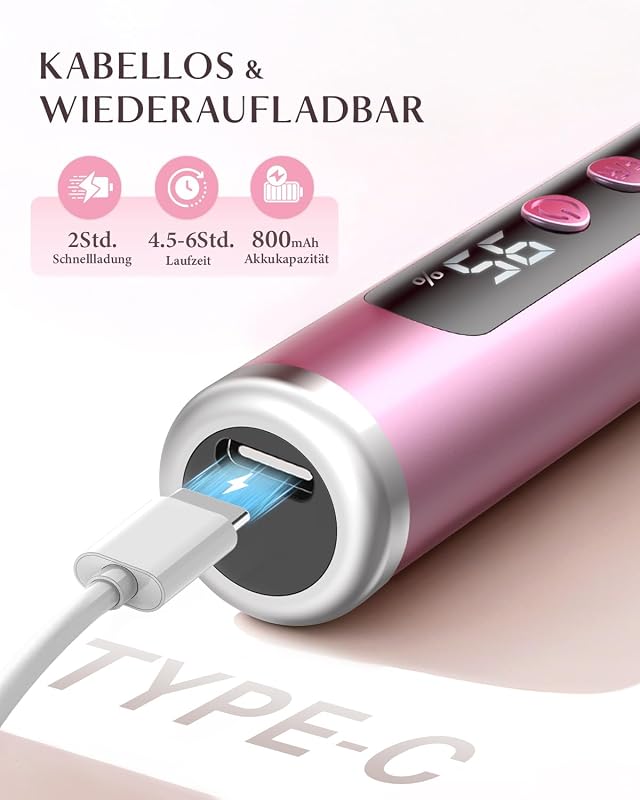 Nagelfräser Kabellose Elektrische Nagelfeile, 35000 U/Min, 6-Stufen — Foto 4 von 8