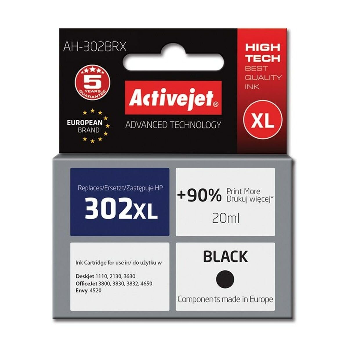 Active Jet AH 302BRX F6U68AE Ink Cartridge