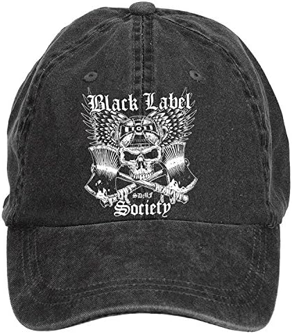 Shkdg Cotton Black Label Society Skull Poster Mens' Adjustable Outdoor Baseball Cap