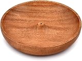 EDHAS Acacia Wood Round Incense Holder & Ash Catcher - 12.7cm view 2