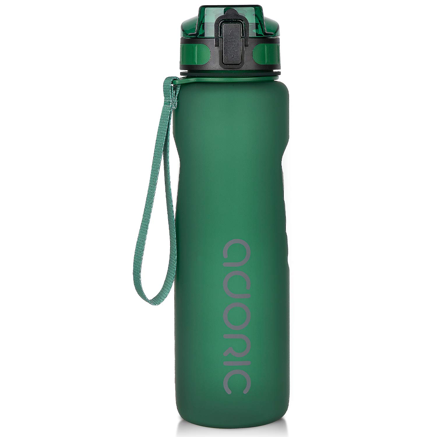 ADORIC Sports Water Bottle 1L,BPA Free Tritan Non-Toxic Plastic Sport Water Cup, Durable Leak Proof Water Bottle with Filter, Flip Top (Atrovirens-1000ml) โ image 1